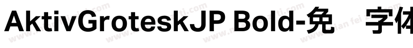 AktivGroteskJP Bold字体转换